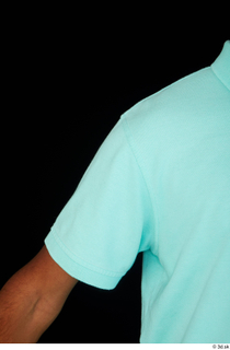 Aaron arm blue t-shirt dressed short sleeve shoulder 0001.jpg